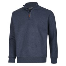 파파브로 남성 따뜻한 기모안감 반집업 긴팔 니트 티셔츠 LM-KNK-18-네이비