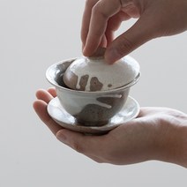 공부차 흘림 분청 개완 120cc 한국작가 분청도자기 모멘토