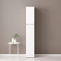 앨빈 일반광파형 다용도 틈새수납장 1800, 일반형:화이트