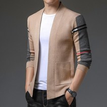 남성 데일리 가디건 등급 니트 스웨터 재킷