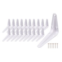철물대장 선반대 까치발 백색 검정, 100x75 화이트(20개), 화이트