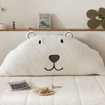 아이방 머리 베개 보드 침대 헤드 쿠션 귀여운 여아방 토끼 프레임 캐릭터 슈퍼 싱글 여자 꾸미기 침대 싱글 등받이 쿠션, AW