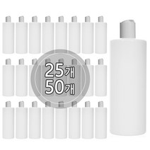 [50개묶음판매] 프레스캡 120ml 150ml 200ml 250ml 300ml 500ml 똑딱이캡 공병 화장품, 500ml 각백색용기, 검정캡, 50개