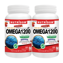 (2병) 뉴트리돔 알티지 오메가 3 1200mg 120정 캐나다 RTG 오메가 직구 영양제 by 카포리아, 2개
