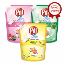 헨켈 [프릴 300ml 증정] 프릴 베이킹소다 주방세제 본품750ml or 리필1L X 3개, 1L(리필)허브3개