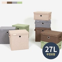 까사마루 프리미엄 공간박스 27L 세트, 베이지