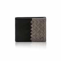 Eské Hilary - RFID 차단 기능이 있는 천연 가죽 바이폴드 지갑 카드 동전 지폐 보관 일상용으로 제작 여행 친화적 수제 내구성 방수 여성 남성용 블랙그레이. S