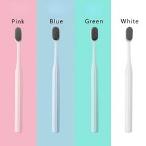 부드러운 머리카락 플라스틱 손잡이 구강 관리 칫솔 초미세 여행용 휴대용 친환경 섬유 나노 박스 포함 칫솔, 2.blue