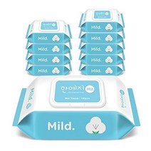 한예지 휴마일드 물티슈 100매 x 10팩, 10개, 100개