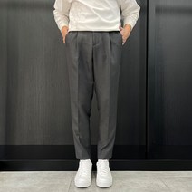지오송지오 원턱 셋업 슬랙스 카키그레이 ZE5EP592KK