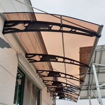캐노픽스 1500x1600 차양막 비가림 캐노피 천막 어닝 지지대, 회색틀 투명렉산