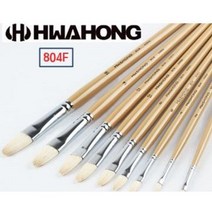 화홍 804F 유화붓 아크릴붓 필버트붓 7본세트 낱개 / 옵션선택, 4호