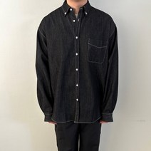 남자 오버핏 청남방 남녀공용 데님셔츠 빅사이즈 연청 진청 흑청