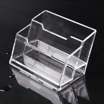 싸다구 명함 투명 꽂이 홀더 아크릴 보관함 명함함 명함통 박스 DD-10501 2단, 단품
