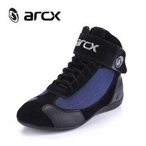 arcx 오토바이 부츠 남성 botas de moto 여름 통기성 오토바이 신발 오토바이 헬기 크루저 투어링 발목 신발 블랙, 6, 협력사, l60053 블루
