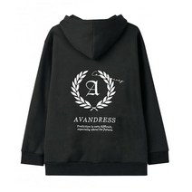 국내매장 정품 어반드레스 AVANDRESS 후드티 차콜 유니섹스 월계수 오버사이즈 후디