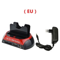hdd 도킹 스테이션 내부 하드 디스크 드라이브 케이스 usb 2.0 2.5인치 3.5인치 sata ide 듀얼 슬롯 ssd hdd 인클로저 박스 베이스, 협력사, L