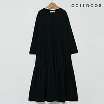 코인코즈 라운드넥 캉캉 오버핏 롱 원피스 (IY2AO8160)