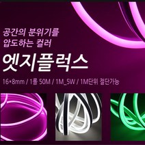 그린라이트 LED엣지플럭스 양면발광 후렉시블 논네온 1M단위(실외 가능), 16.핑크 1롤