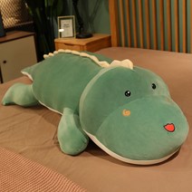 악어 모찌 대형 동물바디필로우인형 안고자는 쿠션, 그린