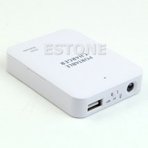 1PC 새로운 4X AA 배터리 USB 전원 뱅크 비상 충전기 케이스 휴대 전화, 하얀색