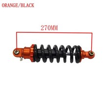 msx125 휠 서스펜션 댐퍼 뒷좌석 250mm 오토바이 스쿠터 m3 후면 노란색 용 댐핑 충격 흡수 장치 스트럿 조정, 오렌지 270mm