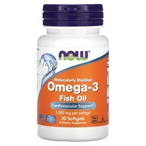나우푸드 오메가 3 180 EPA 120 DHA TG 지방산 젤라틴 30정, 1개