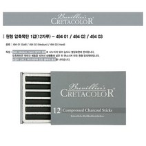 [크레타]원형압축목탄49403 하드 12입, 옵션없음:[6401590]옵션없음