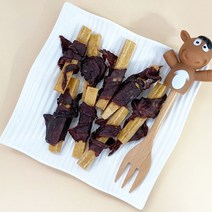 아침애 무방부제 반려동물 수제간식, 1개, 치즈껌과 소고기80g
