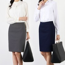 핏예쁜 H라인 정장 미디스커트 오피스룩 면접스커트 빅사이즈스커트 S~XXL 브룩스H라인스커트