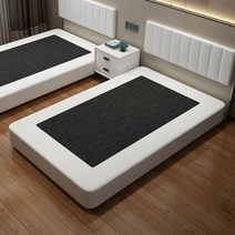 호텔침대 안방 침실 유럽풍 더블 퀸사이즈 럭셔리 킹 슈퍼싱글프레임 킹사이즈프레임, 1200mm*1900mm, 프레임 구조, 침대 프레임+베드헤드+원목 협탁 2개