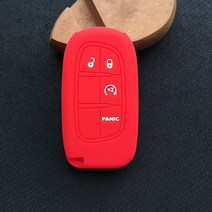 jeep 지프 그랜드 체로키 크라이슬러 300C 레니게이드 피아트 프리몬트 실리카 젤 자동차 키 커버 케이스 체인 프로텍터, [02] 빨간