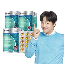 내츄럴플러스 미세조류 식물성 그린 오메가3 비타민D 90캡슐 3박스