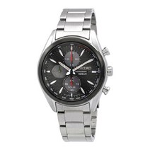 세이코 Seiko 코어 크로노그래프 블랙 다이얼 남성 손목시계