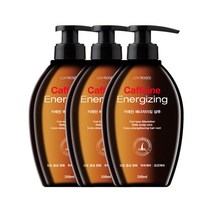 로브로제 카페인 에너자이징 탈모샴푸 약산성 천연샴푸, 390ml, 3개