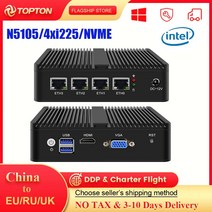 미니PC 일체형PC 고사양 사무용 가정용 산업용4* LAN 2.5G I225 이더넷 셀러론 N5105 팬리스 미니 PC 재스, 01 pfSense_04 EU, 07 16GB DDR4 512GB NVMe