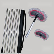 태양광 판넬 청소도구 밀대 외벽 청소 장대 브러쉬, 10m브러시(브러시헤드1개 강화휴대용막대)