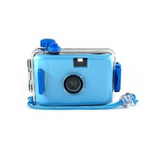 일회용 카메라 camara 방수 lomo 레트로 비 일회용 재사용 가능한 필름 카메라, 파란색, 씨엔, 캠과 8 흑백 영화
