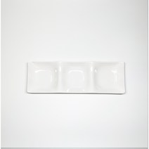 멜라민 나눔접시 3구 소스 반찬 3절 식당 개업용 3칸그릇