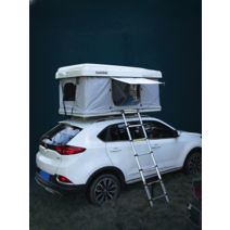 차량 지붕 텐트 루프탑 차박 캠핑 자동차 자동 쉘터, 화이트 케이스 -그레이