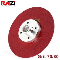 Raizi- 진공 납땜 다이아몬드 그라인딩 디스크 1 개 화강암 석 천연석 타일용, [03] 125mm, [02] 5 8-11, [02] Grit 50 60