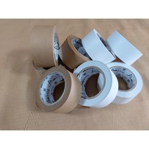 죠스상사-물발라 물테이프 50mm x 50M -8롤 종이검테이프 박스테이프 친환경택배테이프 택배박스테이프 배접테이프 배접물테이프, 브라운 40M, 없음, 8롤