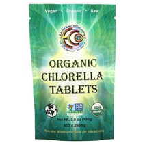 Earth Circle Organics Organic Chlorella Tablets 250 mg 400 3.5 oz (100 g)