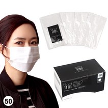 블랙딘 개별포장+박스 일회용마스크 3중필터 화이트 50매, 1개