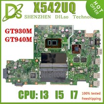 노트북 메인보드 KEFU X542UF ASUS A580U FL8000U 노트북 마더 보드 I57200U GT940MX 100 테스트, 09 I7-7500U MX150 V4G