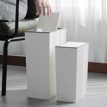 인테리어휴지통 깔끔한 슬림 직사각형 휴지통, 슬림라인 휴지통 미니뚜껑형