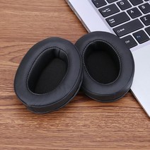 OEM Senhai MOMENTUM 큰 찐빵 2세대 2.0 나무 1세대 헤드폰 커버 스폰지 귀마개 이어 패드, 블랙 이어솜+이어패드(1쌍:2개) 세트, 젠하이져 모멘텀 1.0 /2.0 오버이어 전용 이어패드