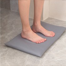 빨아쓰는 규조토발매트 세척 규토 구조토 발닦개 싱크대 욕실러그 주방 부엌 매트, 그레이