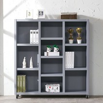 [에타홈] 북케이스 수석장 오픈장 낮은 이동식 가로 DIY 틈새 책장 1200, 진연그레이