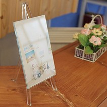 ( 세로형 이젤액자 4x6 ) 아크릴액자 상패 사진꽂이 크리스탈 가족사진 상패 -72394EA, 쿠팡 본상품선택